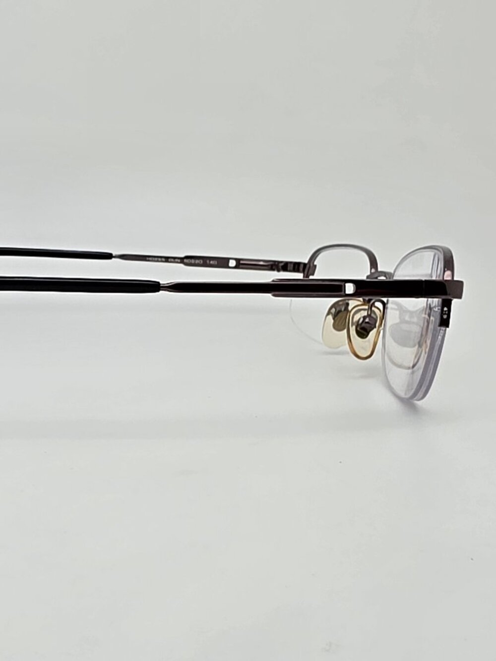 Harley Davidson HD255 Gunmetal Semi Rimless Eyeglasses Frame w Flexhinge & Case - Picture 6 of 16